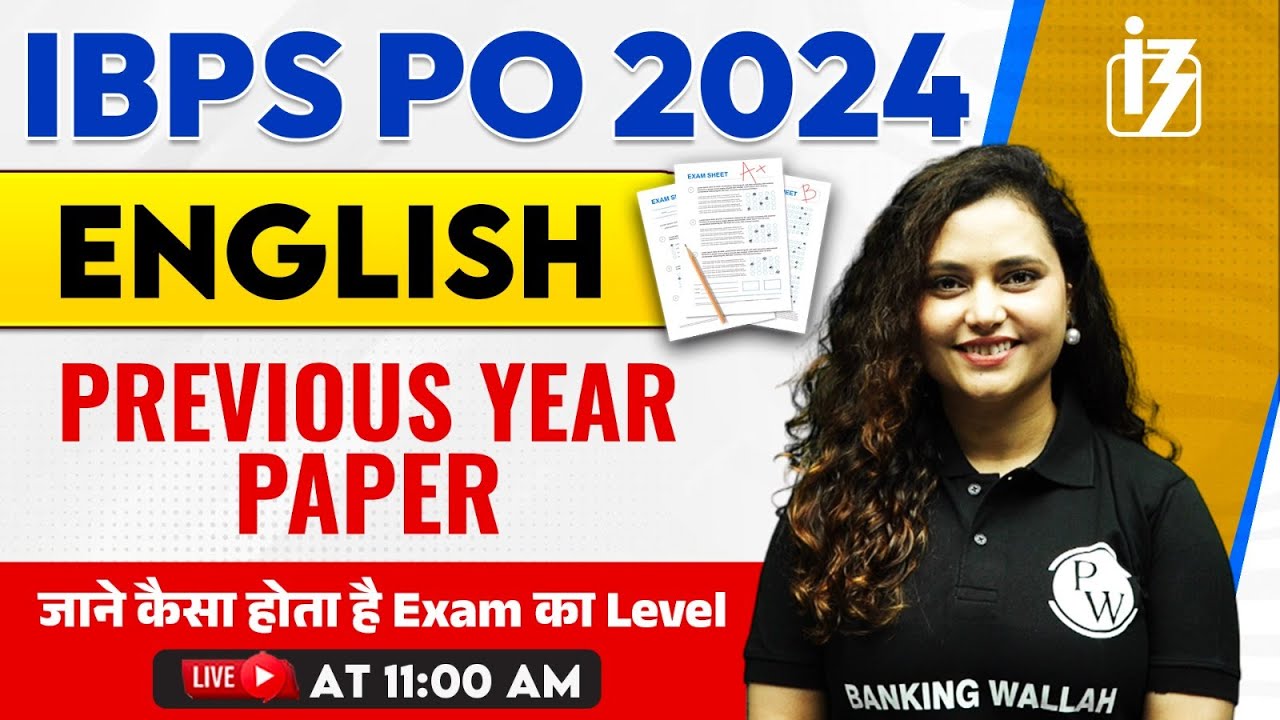 IBPS PO 2024 | IBPS PO English Previous Year Question Paper | English by Rupam Chikara Ma'am