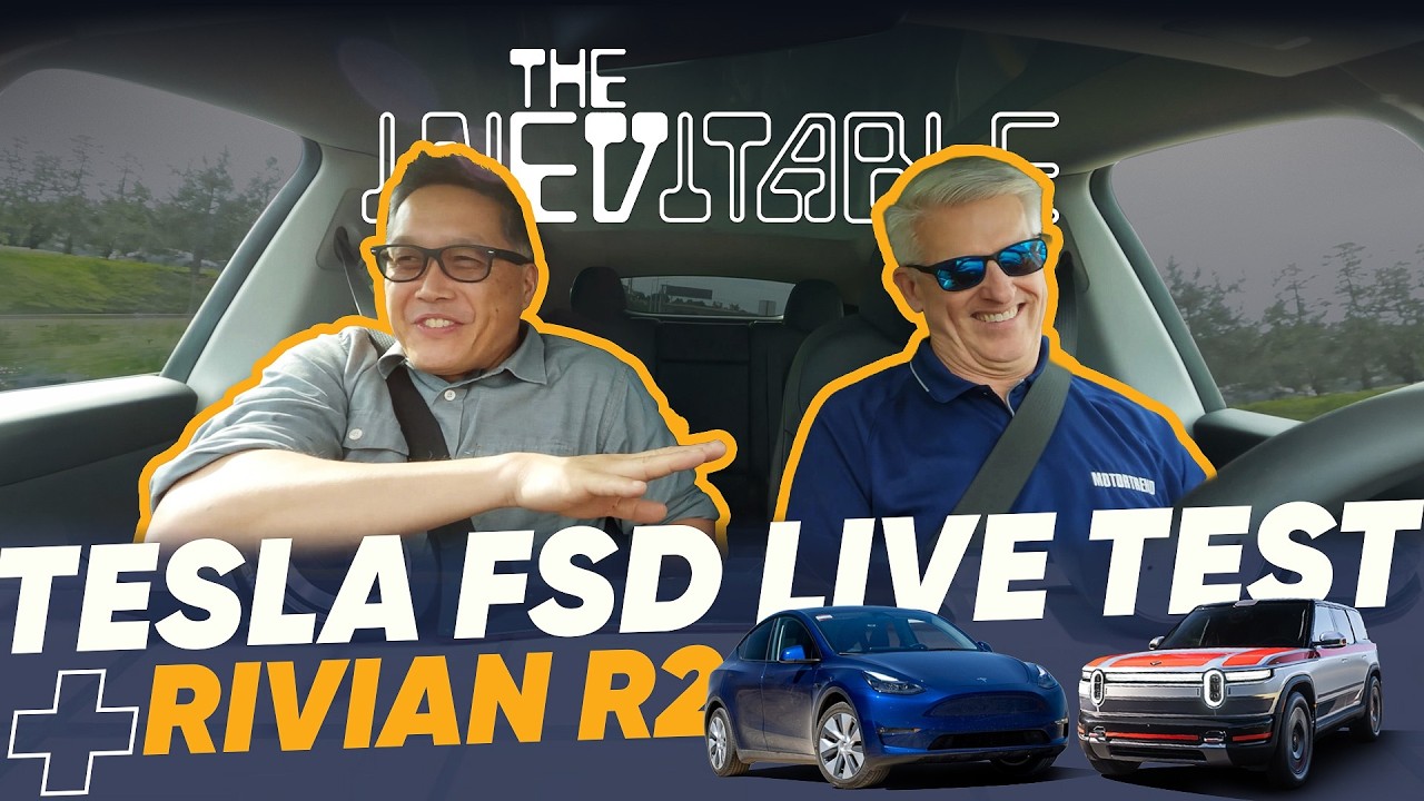 Tesla FSD v14 1-HOUR+ Live Test & Rivian R2 First Drive Impressions