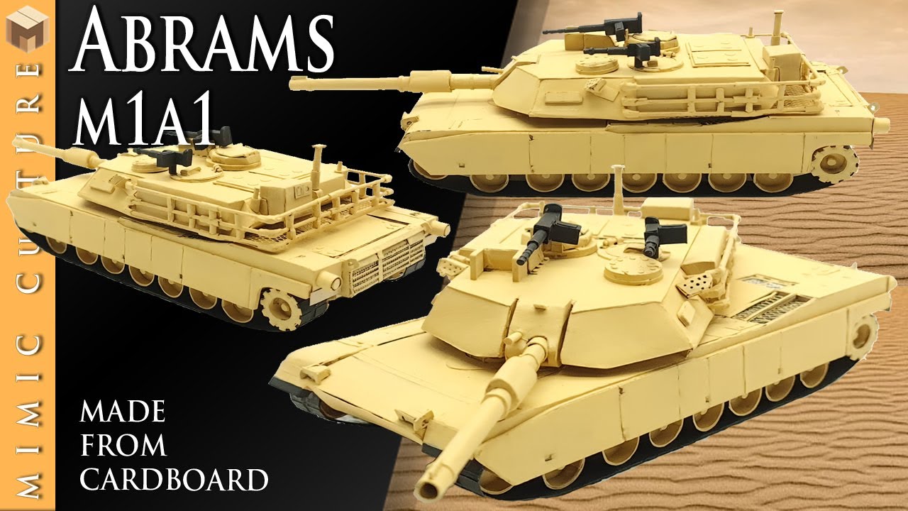 How to make | Abrams | M1A1 | Made from cardboard