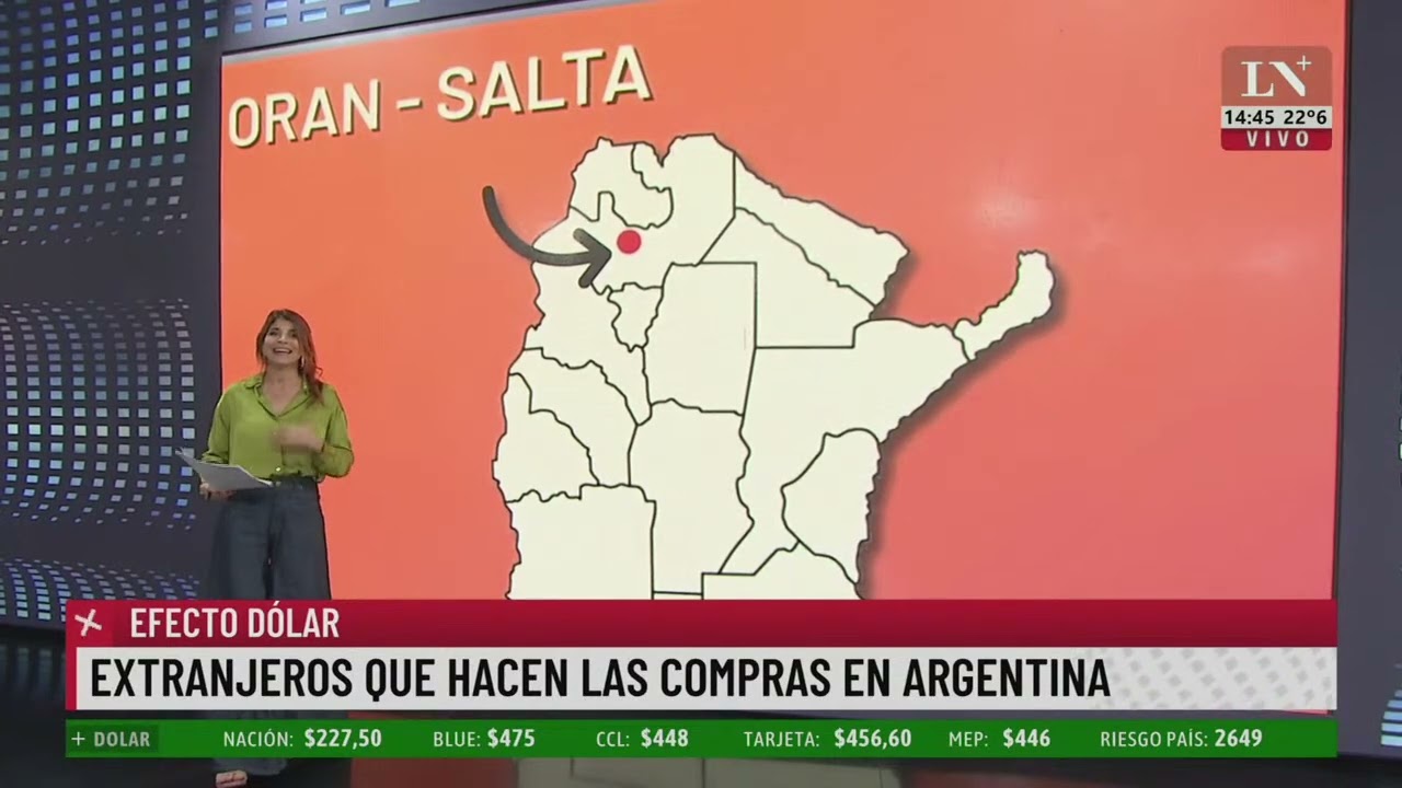 Efecto d&oacute;lar: extranjeros hacen compras en Argentina