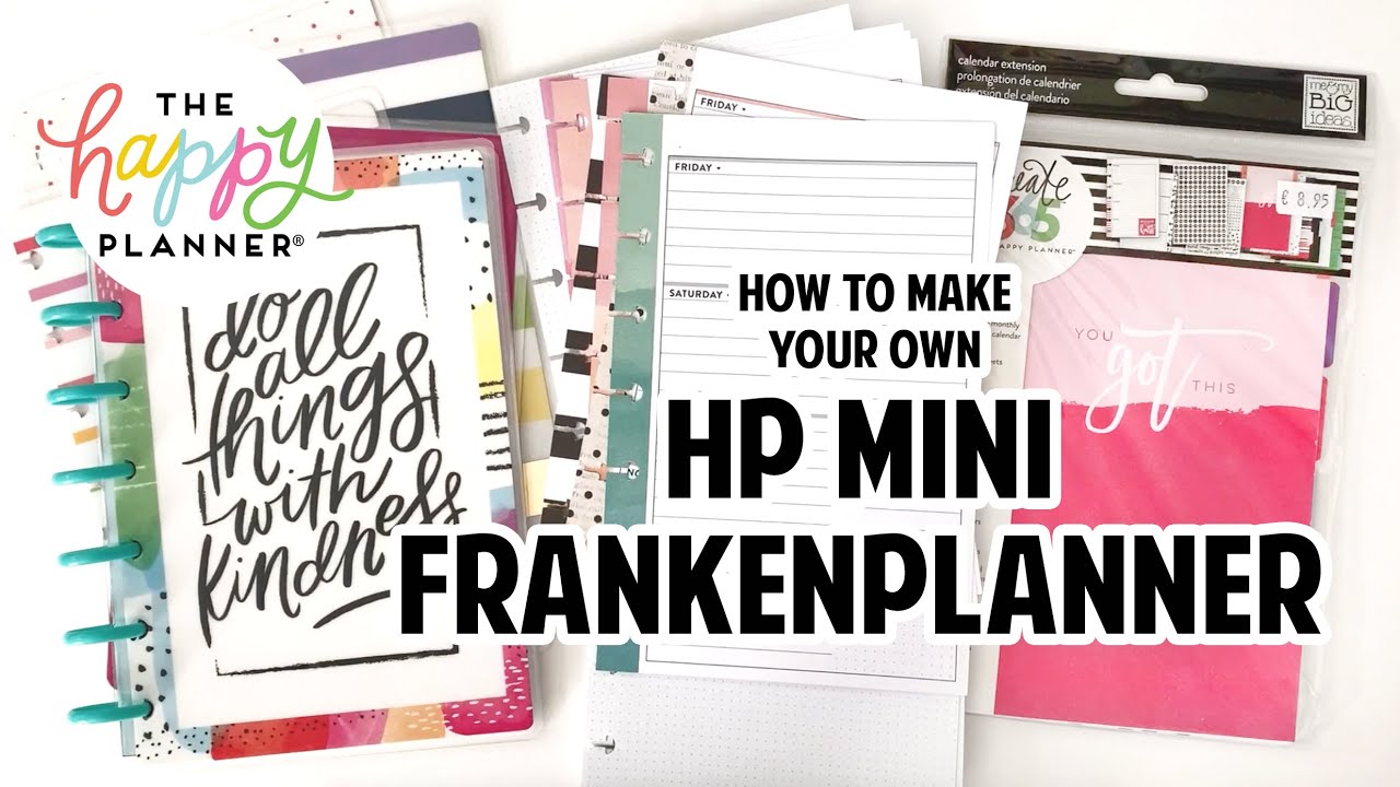 frankenplanning a mini The Happy Planner: my 2022 journal! extension pack + notes to frankenplanner