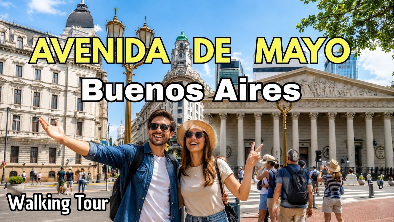 【5K】AVENIDA DE MAYO 2025 | CASCO HISTORICO | CASA ROSADA walking tour.