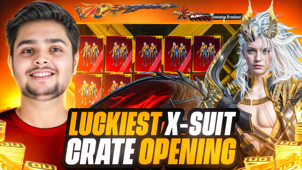 MOST LUCKIEST 😮 X-Suit Crate Opening Ever 🔥 30,000 UC DRAVION X-Suit Crate Opening in BGMI | Bixi OP