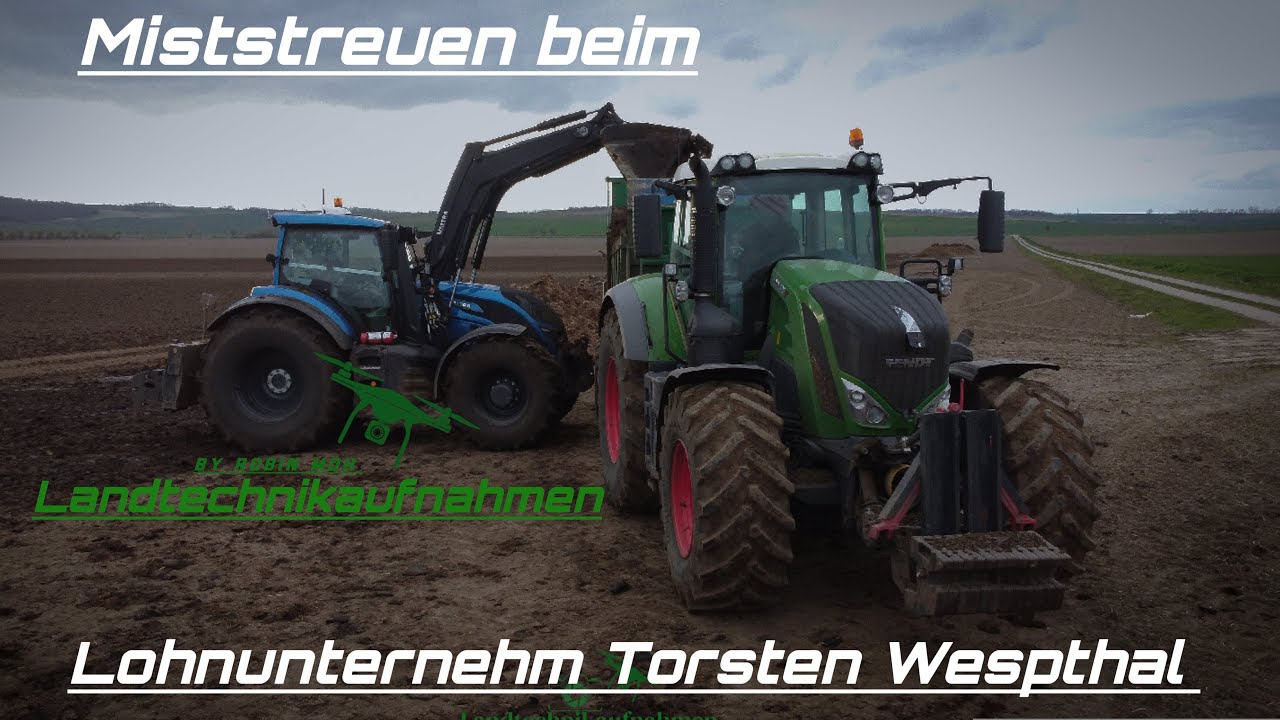 Miststreuen beim LU Thorsten Wespthal