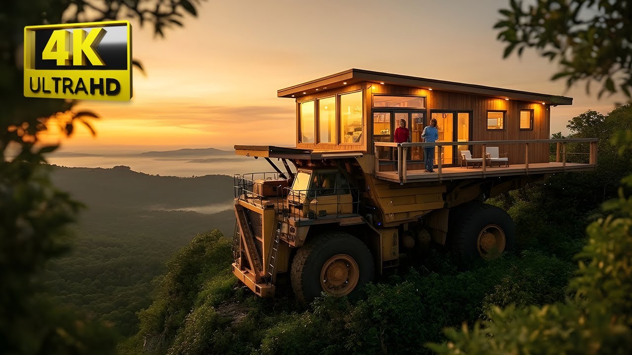 From Abandoned 400-Ton Truck to Luxury Jungle Home | Forest & Ocean ASMR