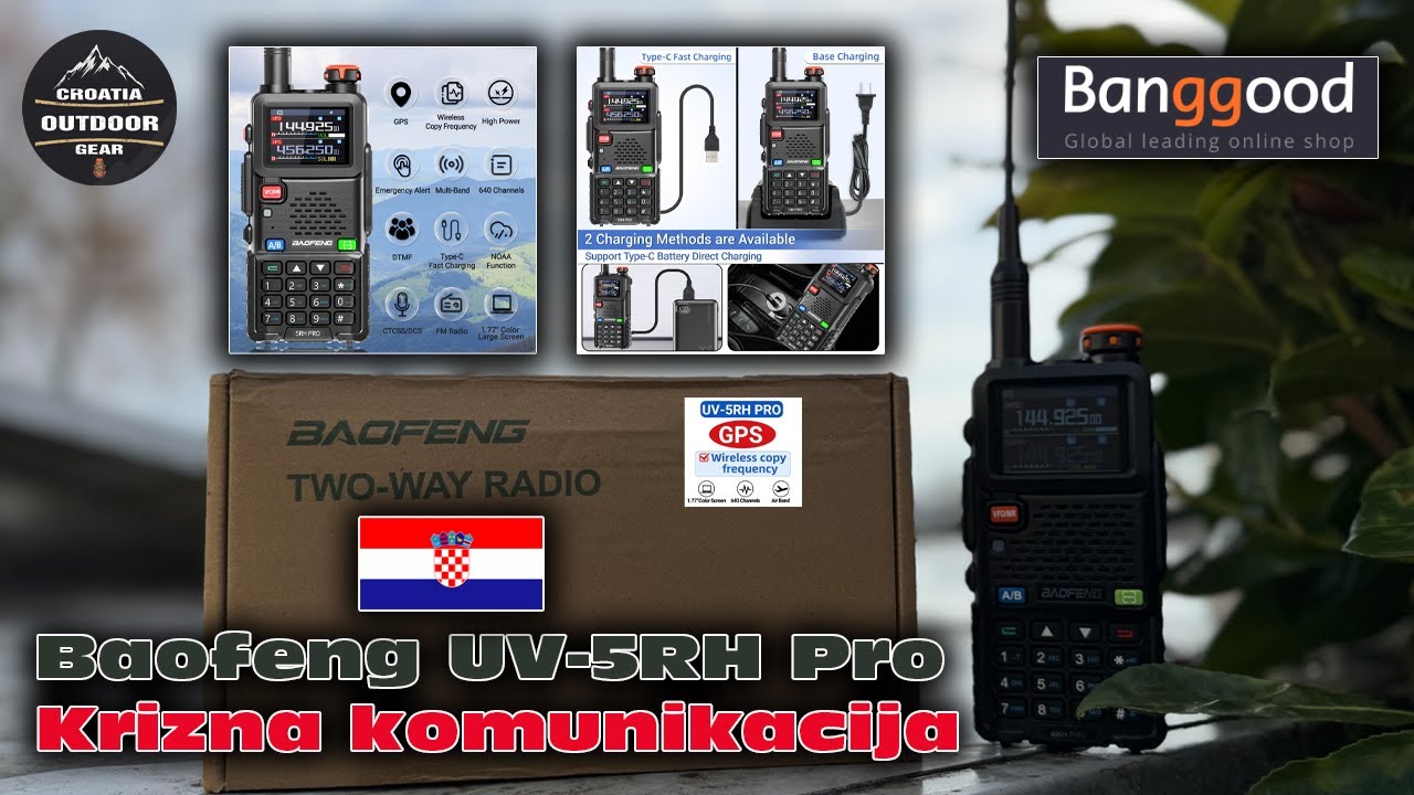 Krizna komunikacija Baofeng UV-5RH Pro #baofeng #banggood #komunikacija