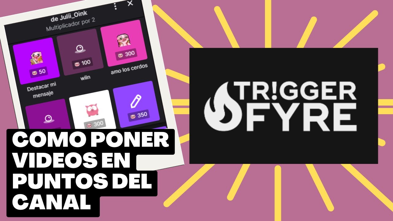 Como poner Videos, Imagenes y Sonidos en Recompensas de espectador con Trigger Fyre !