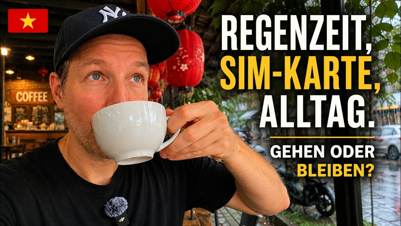 Regenzeit, SIM Karte & Erkannt werden auf der Straße – Alltag in Da Nang, Vietnam.