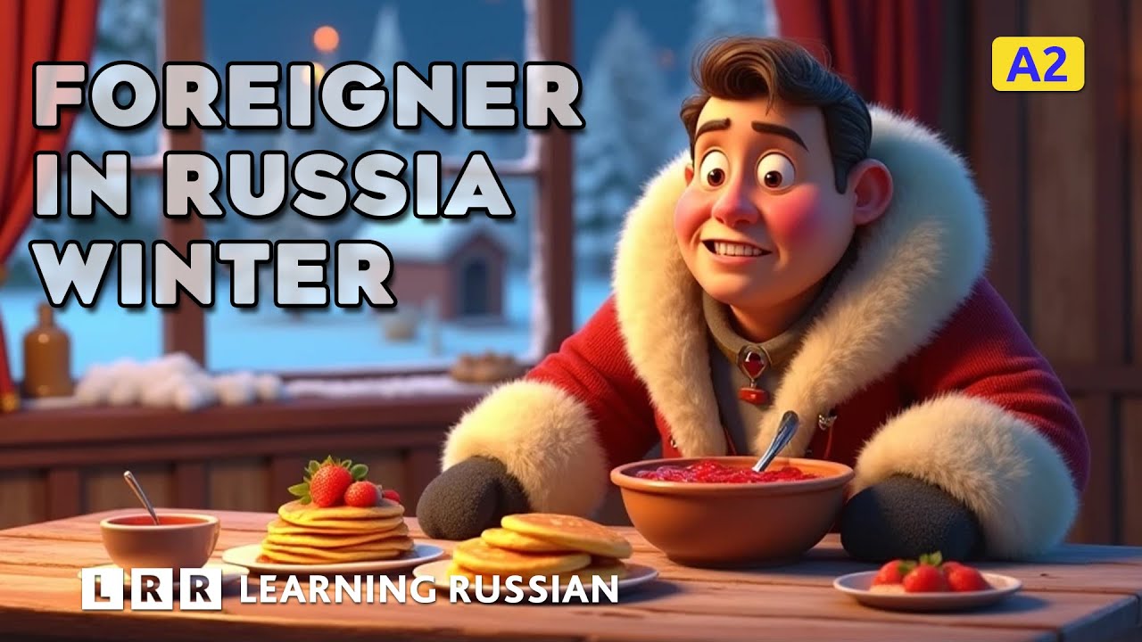 Russian Listening Practice A2 | Foreigner in Russia: Winter Adventure