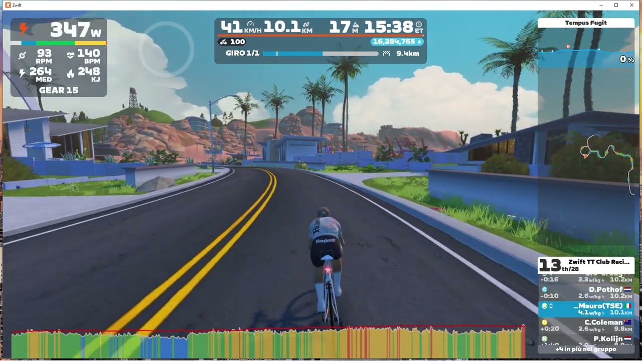 Zwift TT Club Racing - Tempus Fugit