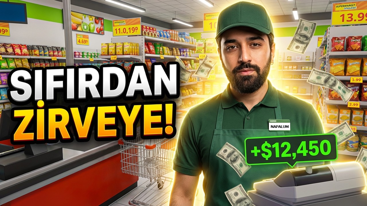SIFIRDAN ZİRVEYE! | Süpermarket Simulator’da İlk Günden Köşeyi Döndük | BÖLÜM -1