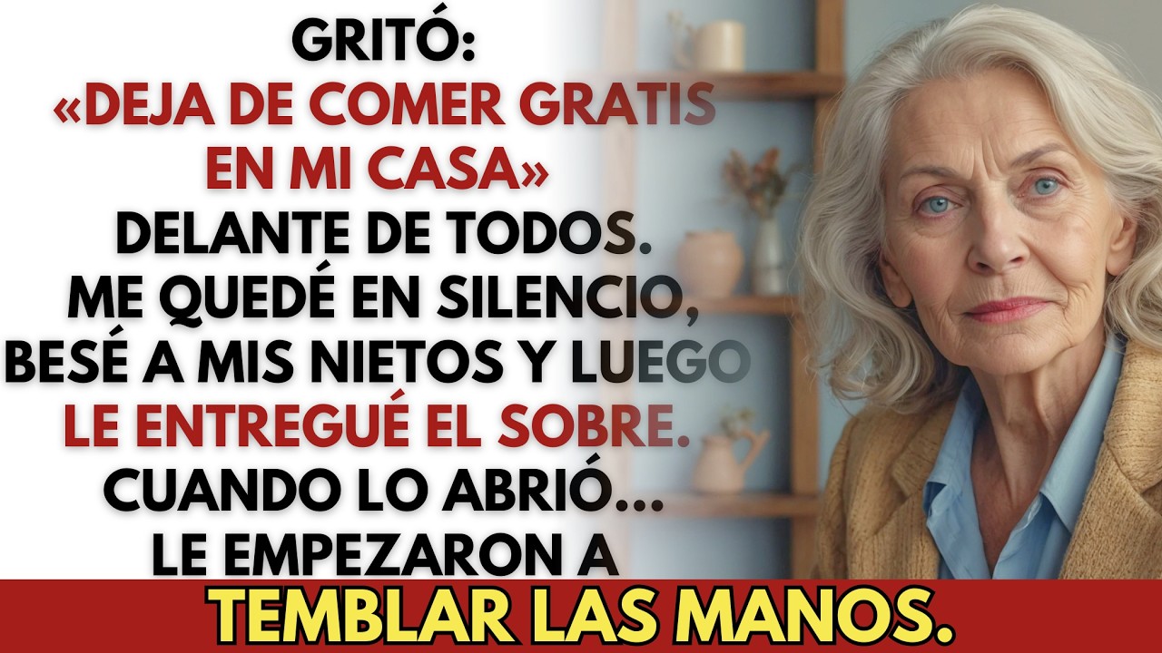 Mi nuera gritó: «Deja de comer gratis en mi casa»—pero la casa era mía
