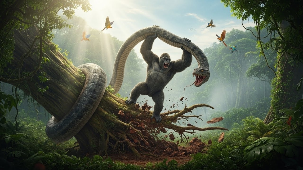KING KONG vs. Titanoboa Snake: The 60 Million Year Old Battle!