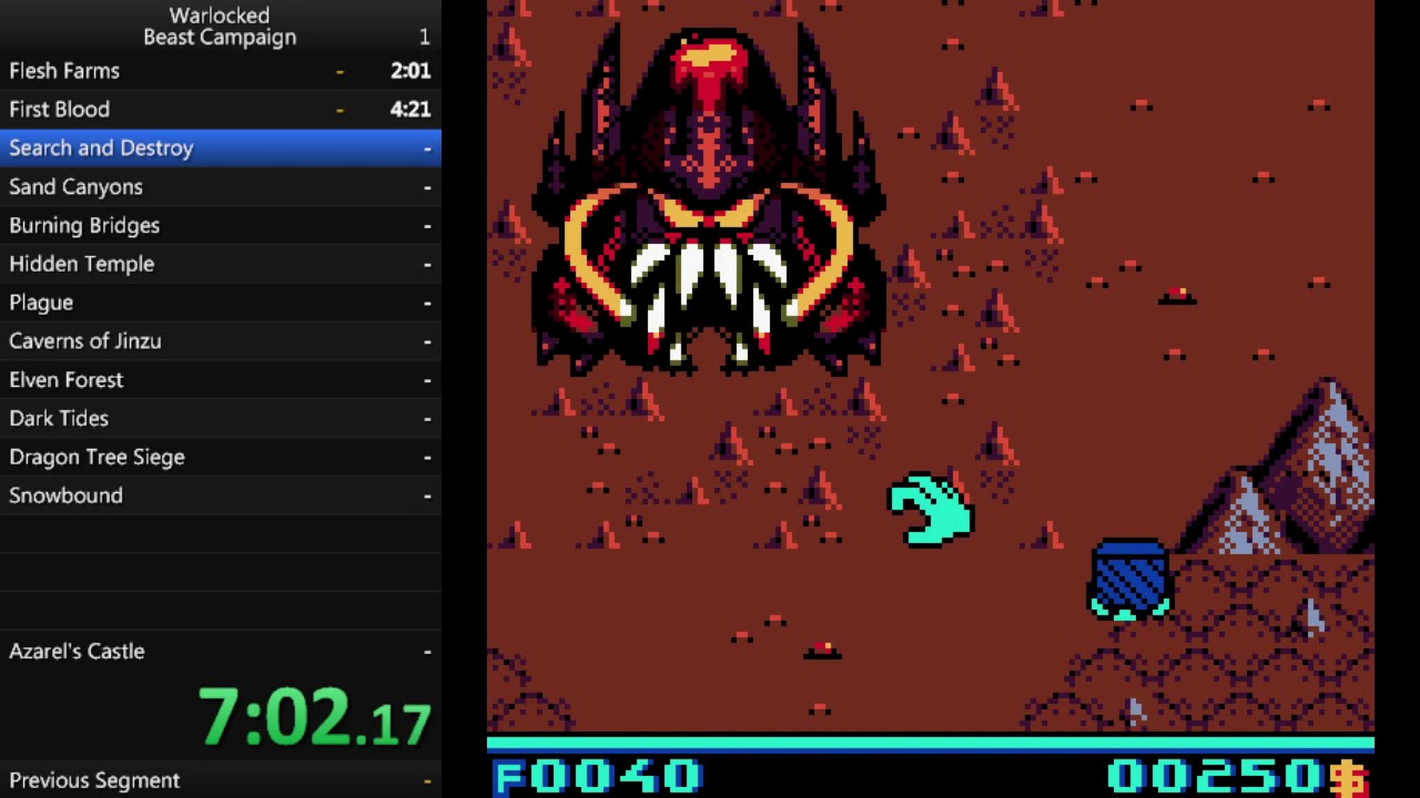 Warlocked (GBC) - Beast Campaign Speedrun - 1:58:40 WR