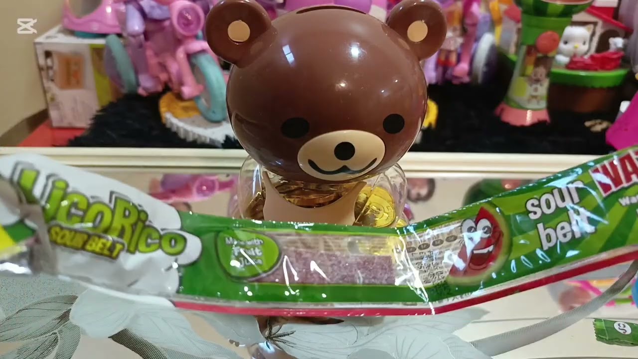 WATERMELON SOUR BELT CANDY/ASMR 
