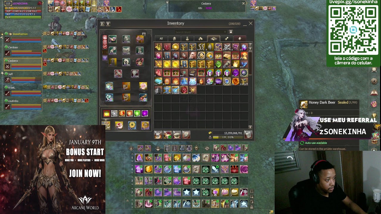 Arcane World (Server Wolf) Class SK lv 116