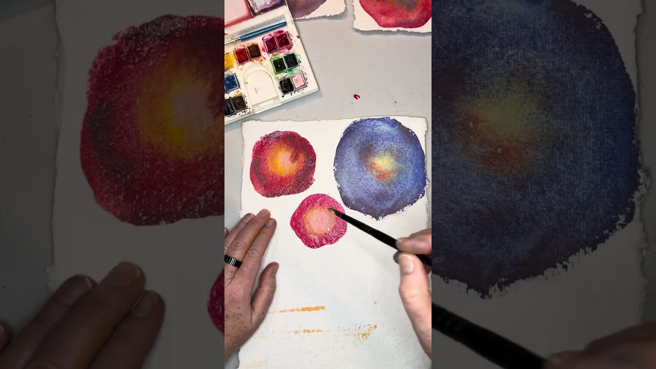 Italian scarf inspired watercolor swag in the studio today! Video 1 of 2’