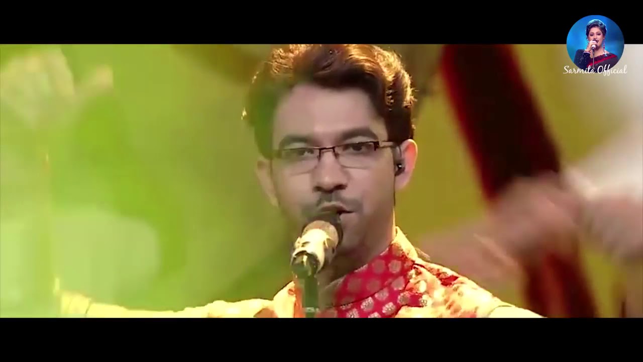 Aaji Bangladesher hridoy hote  আজি বাংলাদেশের হৃদয় হতে    Sarmita   Ayan