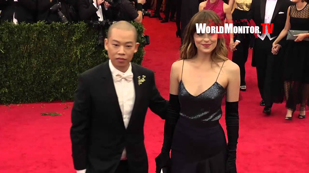'Fifty Shades of Grey' Dakota Johnson and Jason Wu arrive at 2014 Met Gala Redcarpet