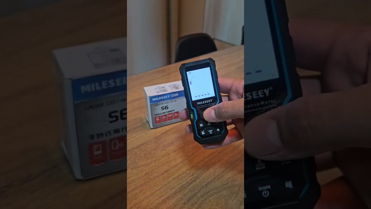 Trena laser MILESEEY S6 40 Metros #unboxing #ferramentas #home #constru&ccedil;&atilde;o #trena #casa