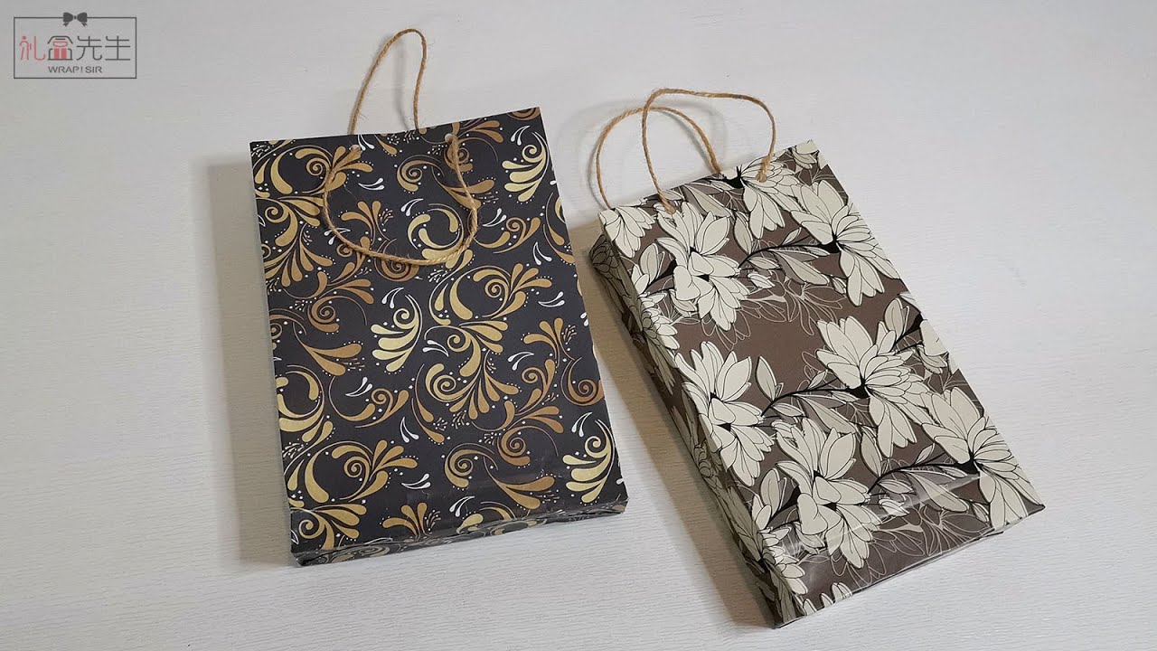 How To Make A Christmas Gift Bag Out Of Wrapping Paper | DIY Gift Bags Hacks | 禮品袋製作