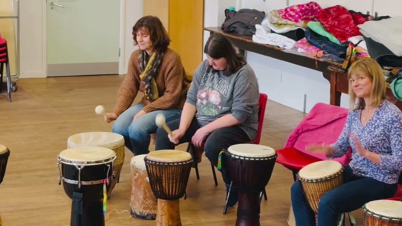 Enkindle’s women drum circles - March 2026 - rhythm 1 - bringing in the bass 