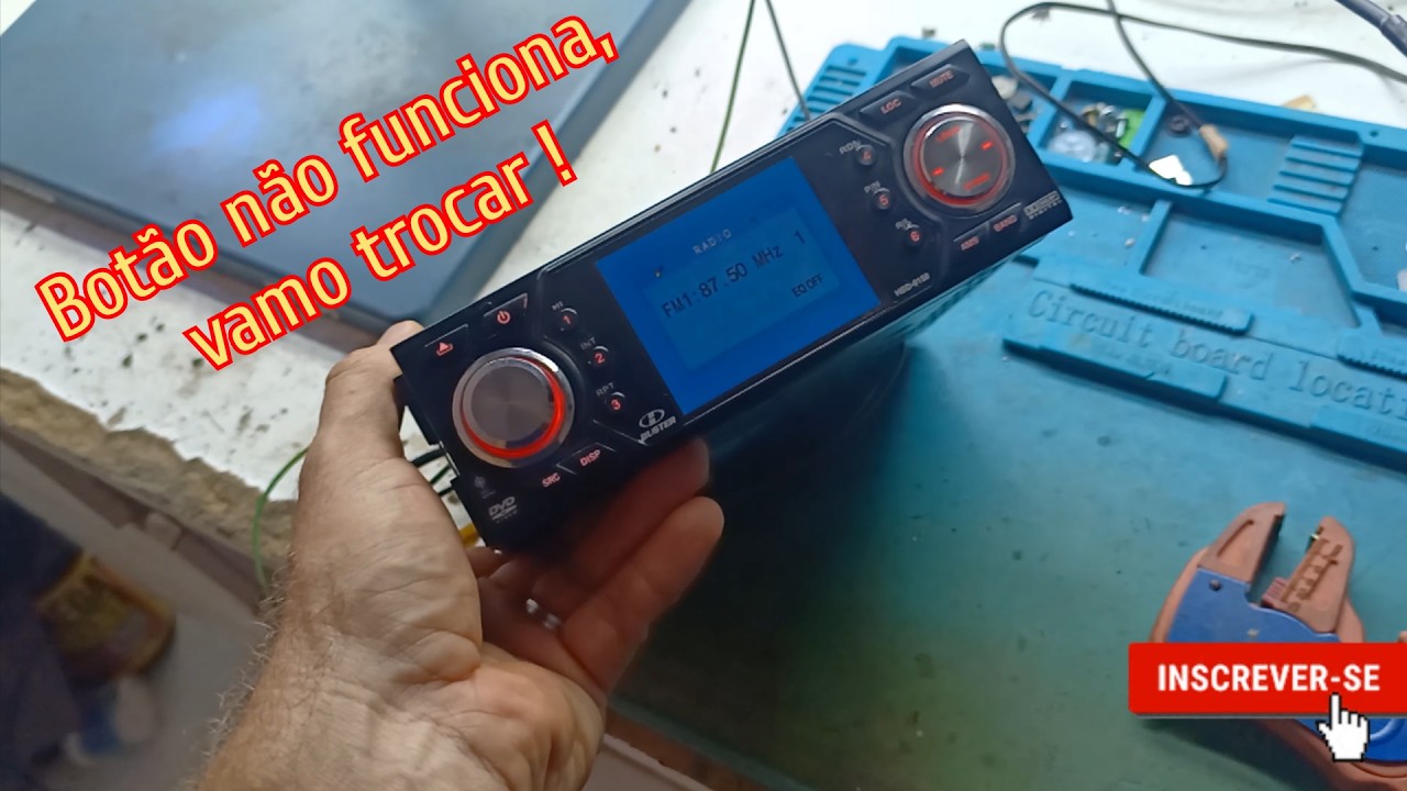 Rádio toca CD Buster não funciona botão de passar música pra frente, como ligar o chicote na fonte
