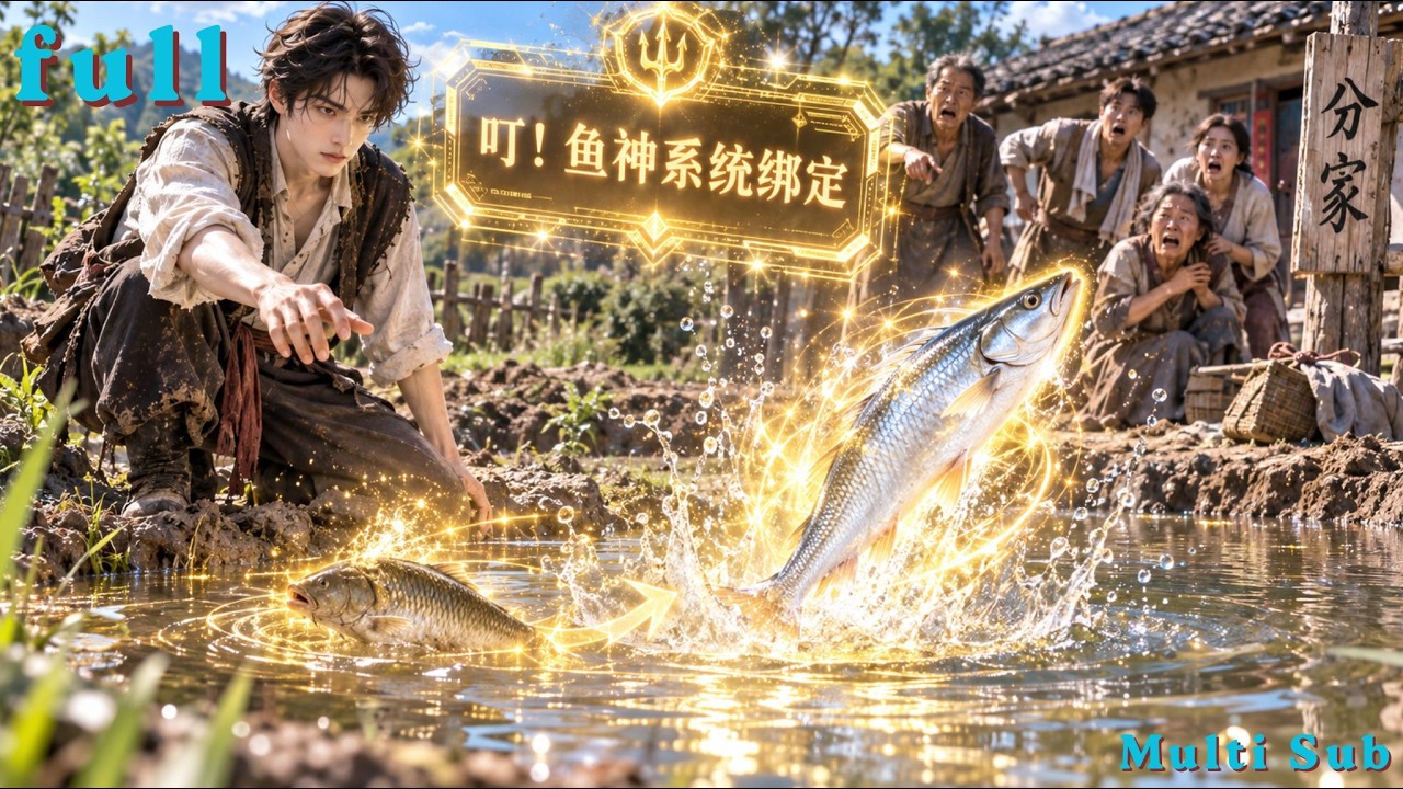 叮！魚神系統綁定：分家只給爛泥死塘，病弱草魚暴擊變長江刀魚，賣天價逆襲全家！🐟💥🏆#系統流 #魚神系統 #魚類暴擊 #爛泥塘逆襲 #淬毒化育 #油管短劇 #爆款短劇
