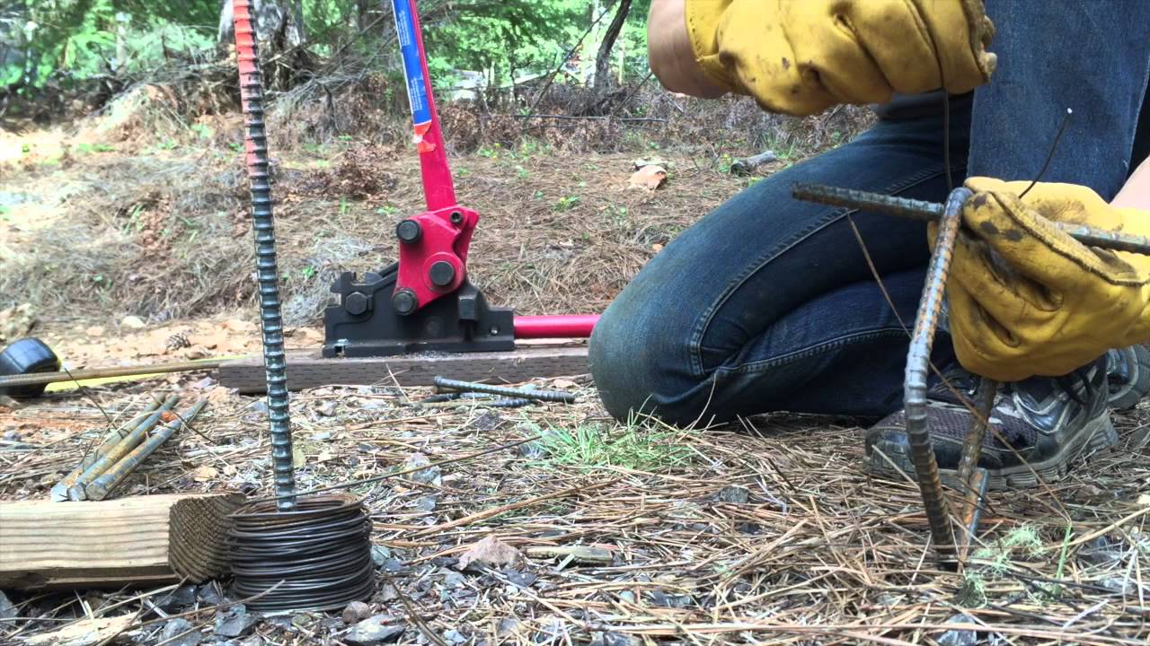Making Rebar Cages For Concrete Piers - Backyard Edition