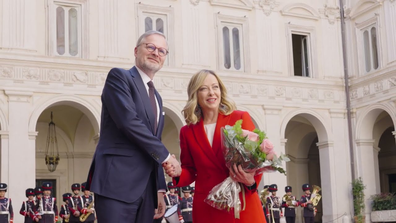 Incontro del Presidente Meloni con il Primo Ministro della Repubblica Ceca Fiala