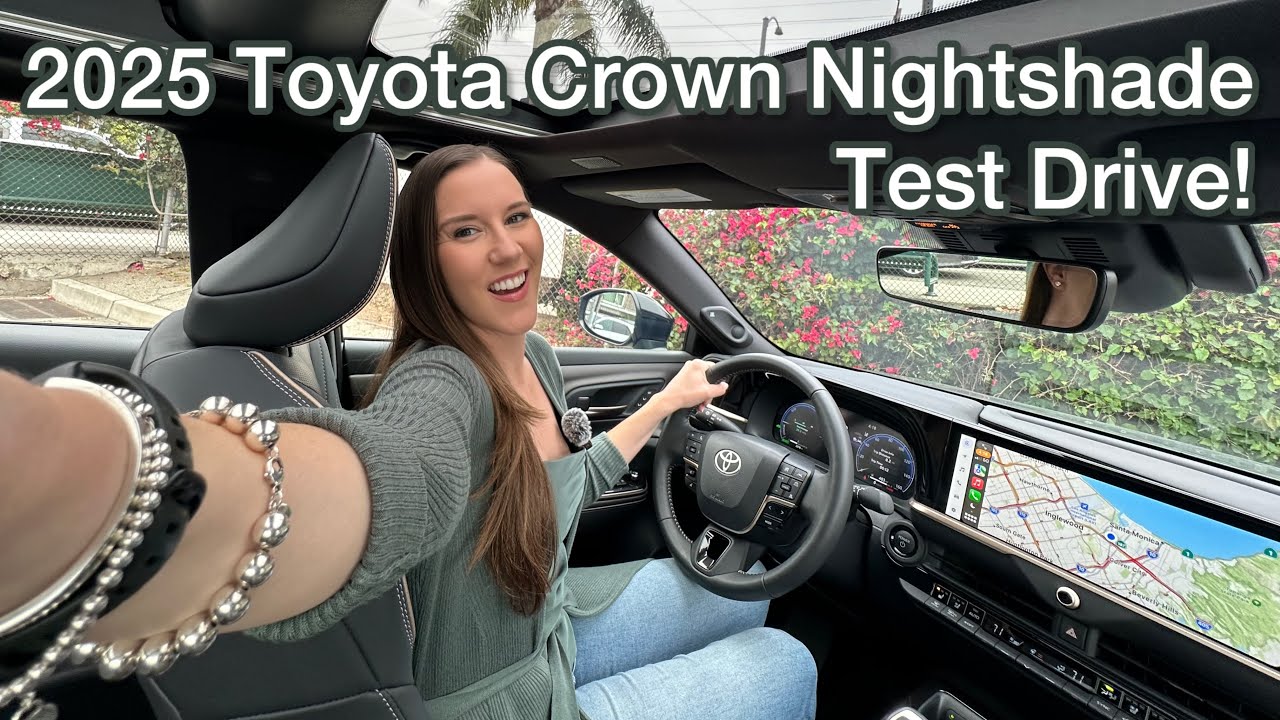 Let’s Test Drive The 2025 Toyota Crown Nightshade- Hybrid AWD Sedan! + I Get Hit On At A Red Light!