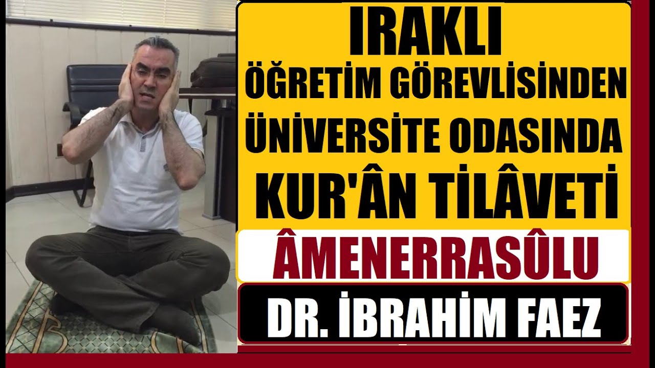 AMENERRASULU - Iraklı Öğretim Görevlisi