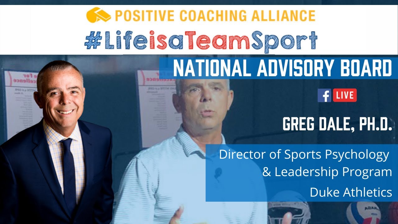 PCA Live with Greg Dale, Ph.D. (Duke Athletics - Sport Psychologist)