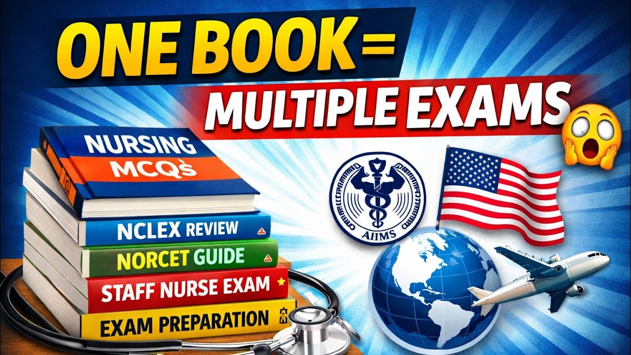 BEST BOOKS for NORCET, RRB , NCLEX CBT & STAFF NURSE 😱 | ONE-TIME INVESTMENT = SELECTION 🚑📚