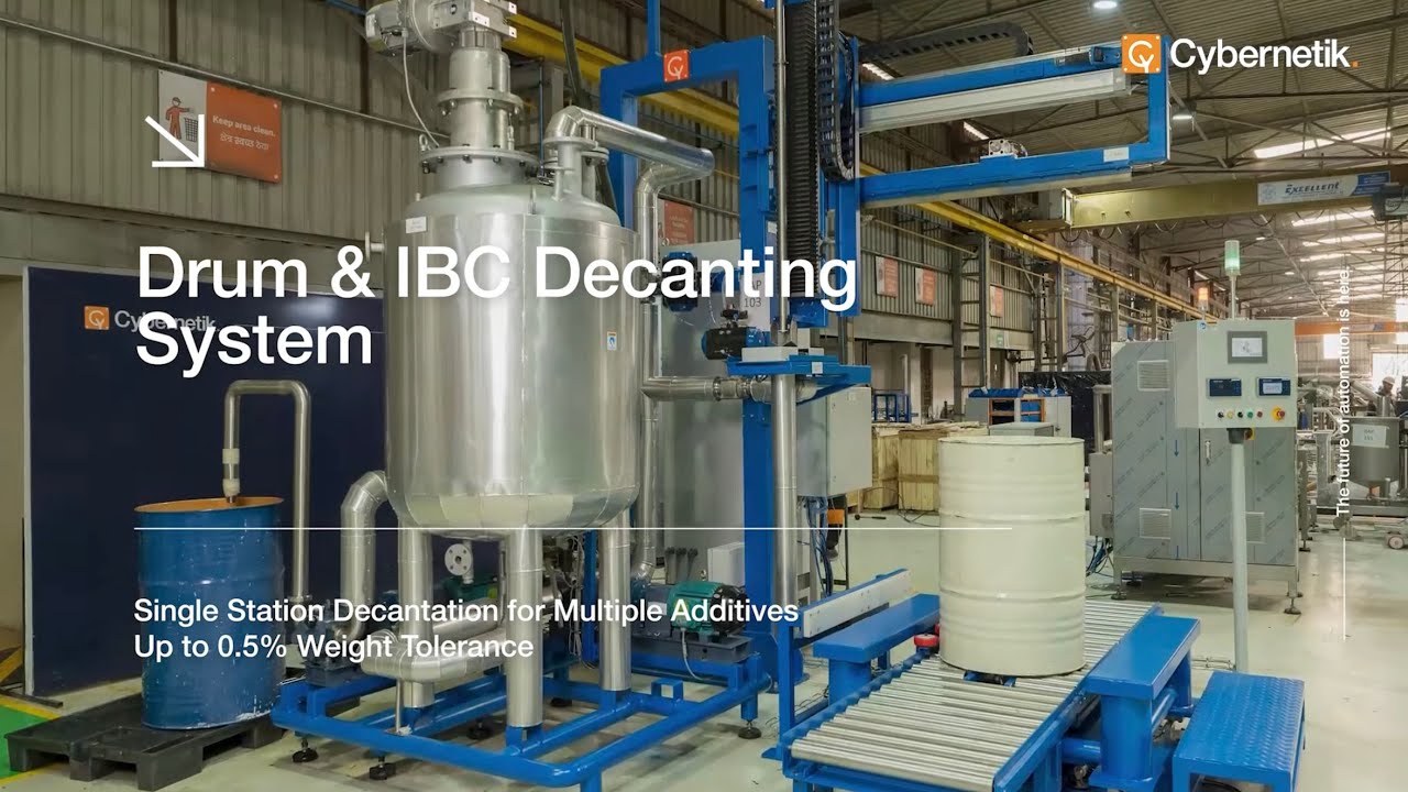 Drum & IBC Decanting System | Decanting Process | IBC Drum | Cybernetik Handling Solutions
