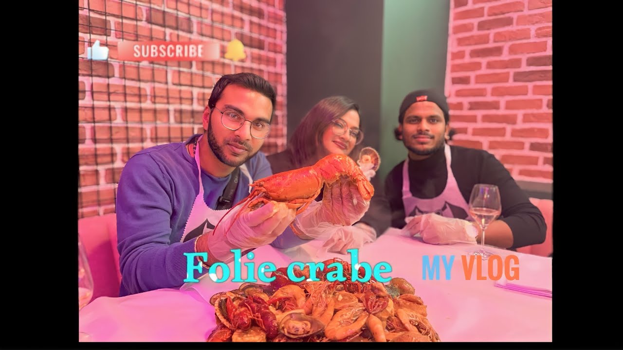 folie crabe sea food vlog