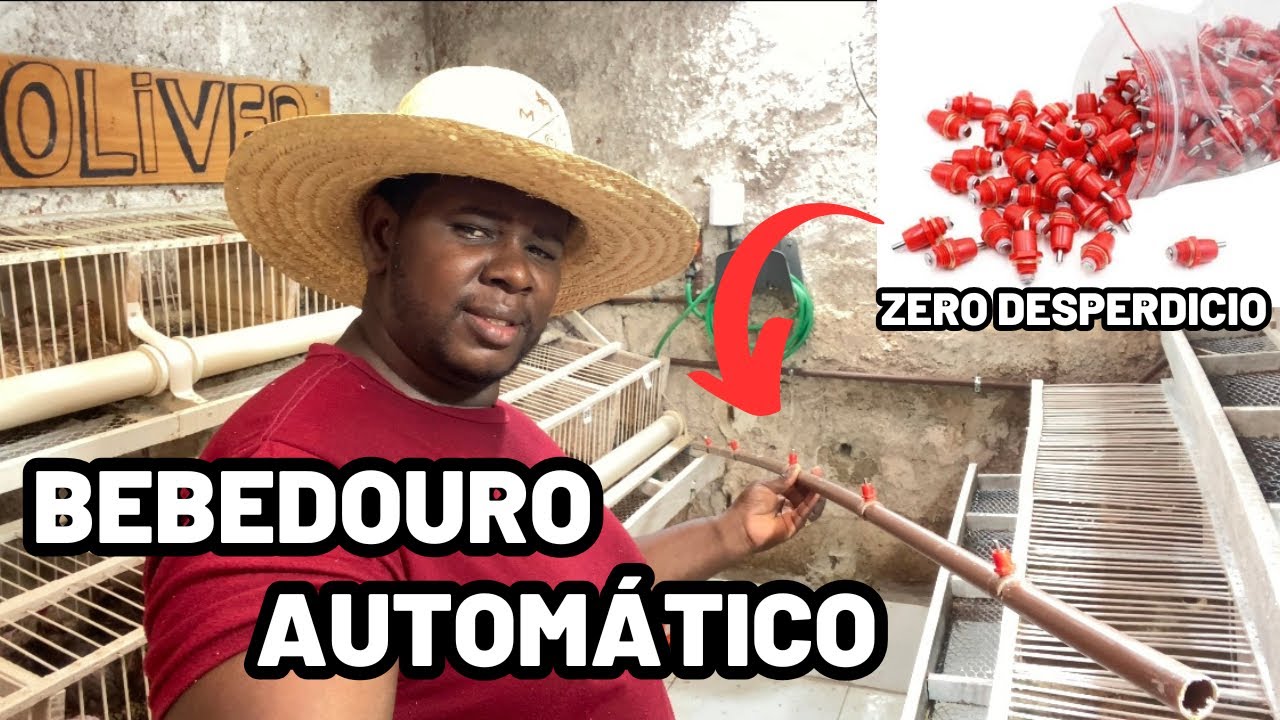 COMO FAZER E INSTALAR BEBEDOURO AUTOMÁTICO TIPO NIPPLE SEM VAZAMENTO.