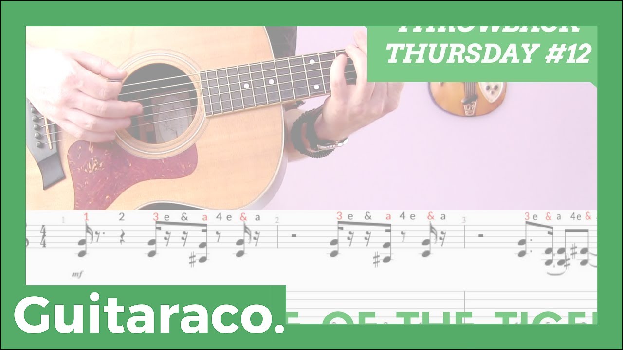 TBT #12 - EYE OF THE TIGER - GUITAR LESSON