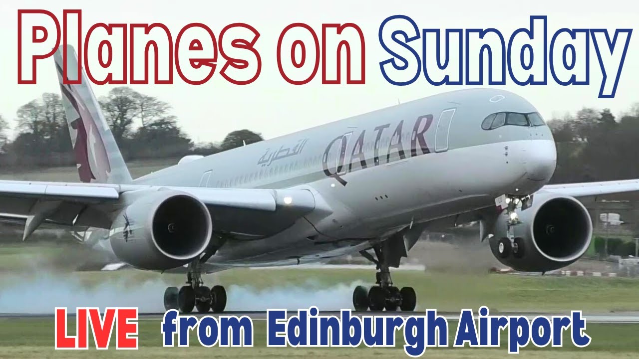 🔴Shoot the breeze Sunday 3/8/25🔴LIVE  Plane Spotting Edinburgh Airport ✈AVIATION ACTION plus chat