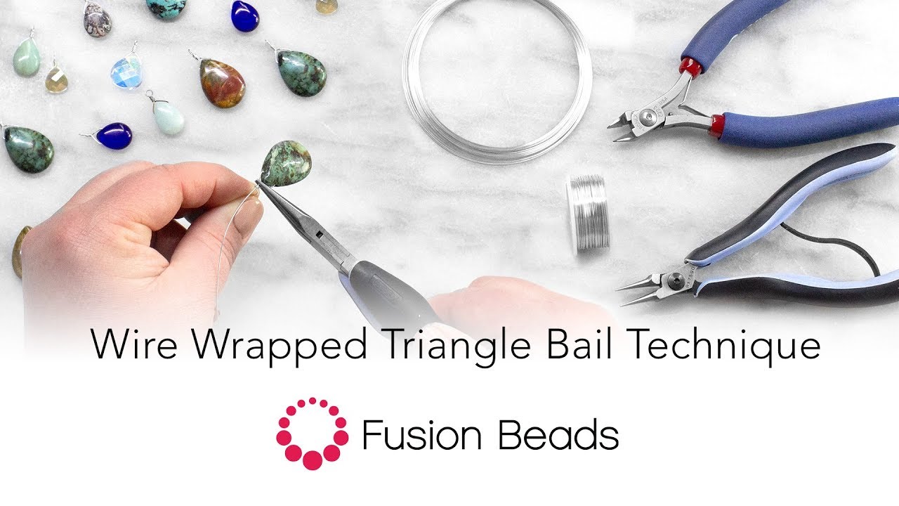 Learn how to make a Wire Wrapped Triangle Bail | Fusion Beads