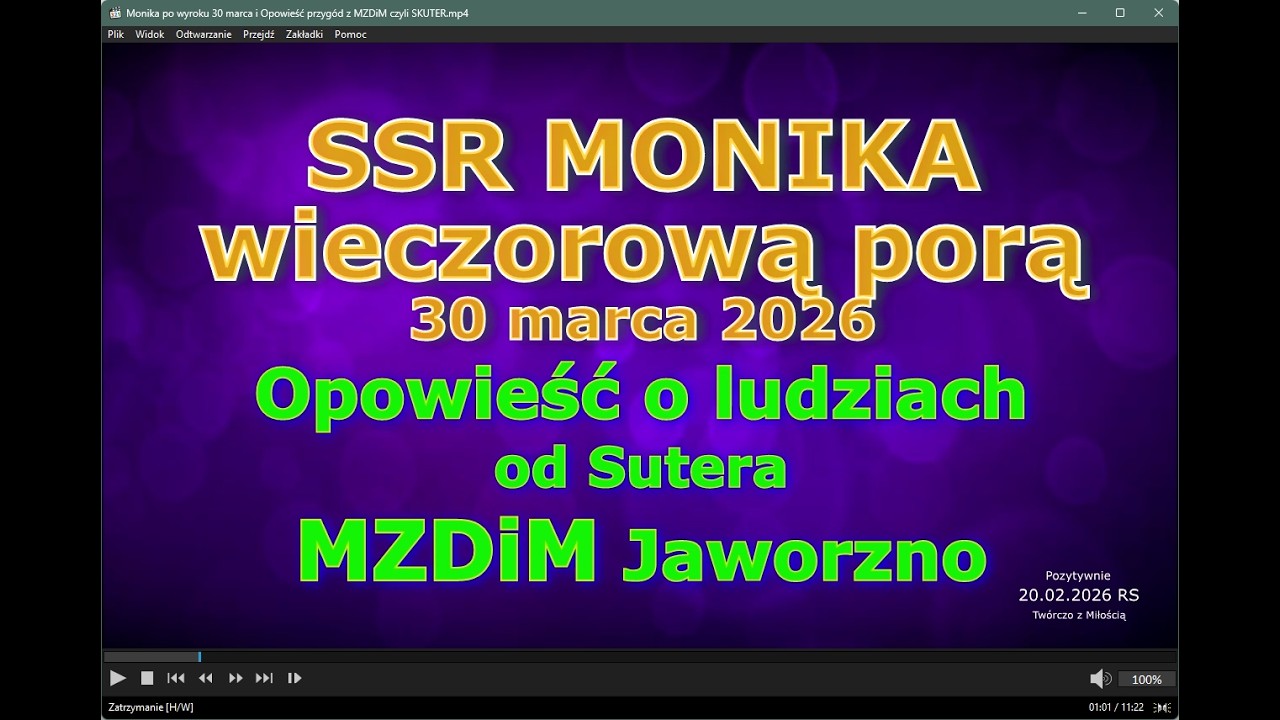 Monika po wyroku 30 marca i Opowieść przygody z MZDiM czyli SKUTER