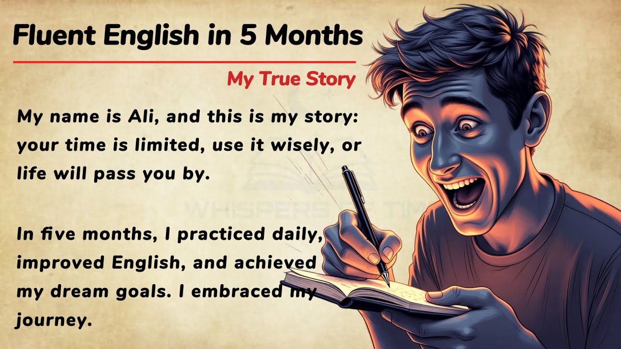 How I Learned English in 5 Months | My Powerful Story 🔥 | Graded Reader || Improve Your English ✅