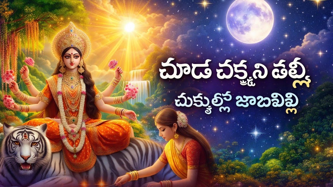 చూడ చక్కని తల్లి చుక్కల్లో జాబిల్లి 🙏