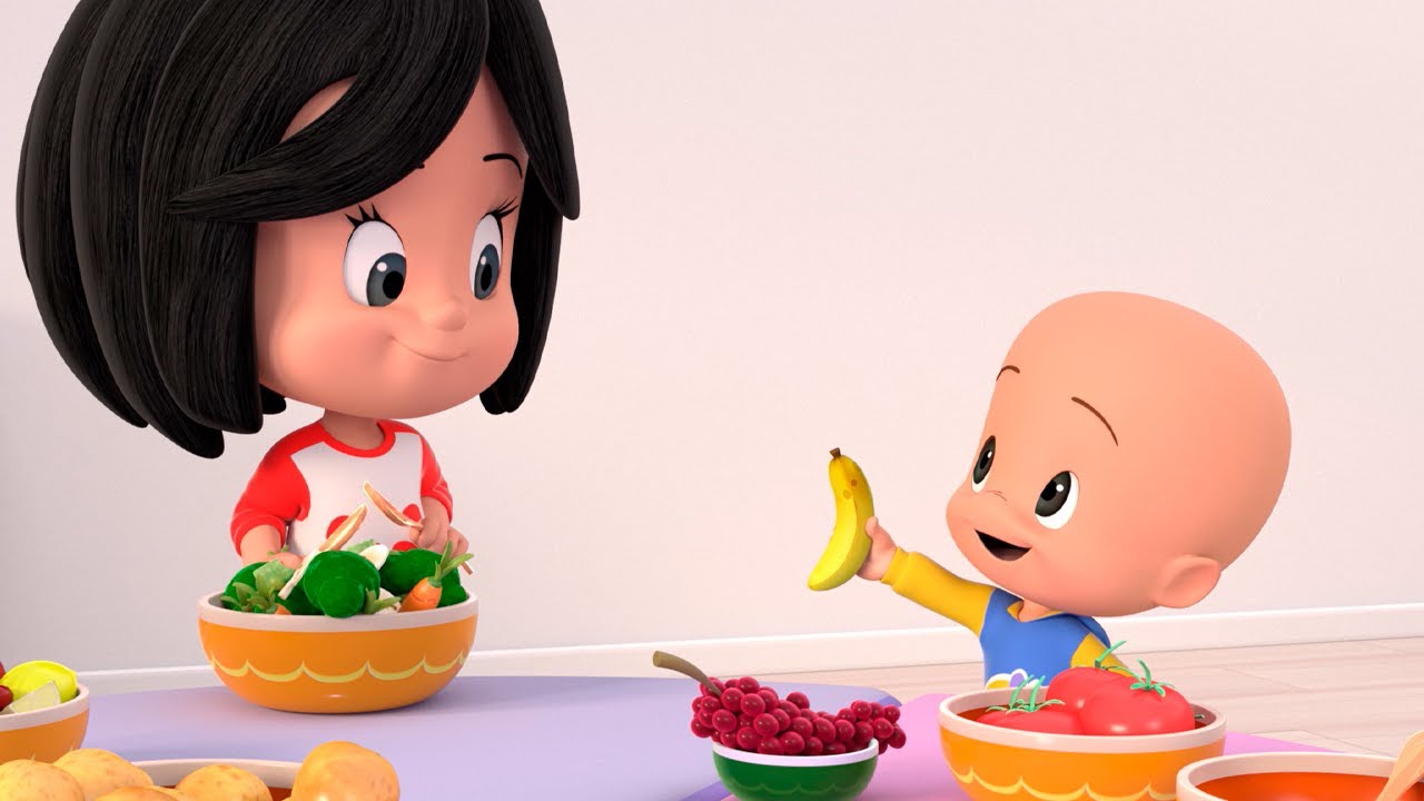 Frutas y Verduras 🥕🍎 CLEO Y CUQUÍN 👨🏻‍🦲👧🏻 CANCIONES 🎵 DIBUJOS ANIMADOS PARA NIÑOS