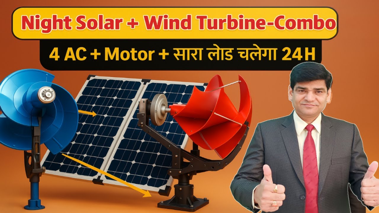 Solar Wind Turbine Free Energy | Solar System | Wind Turbine | Hybrid Solar Inverter | Inverter