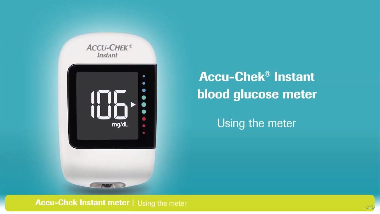 מד סוכר Accu-Chek Instant - הגדרה ושימוש במכשיר