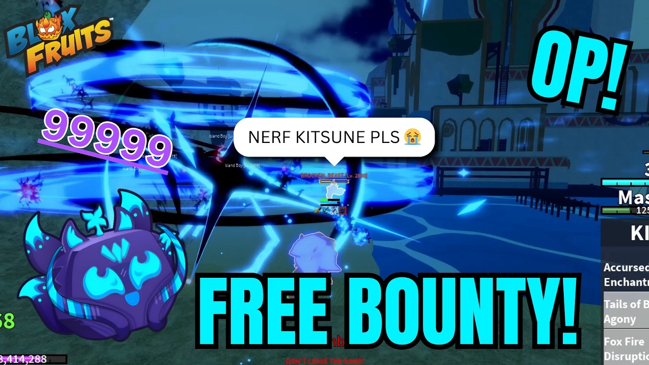I BULLIED a 3M Bounty player WITH a 30M Kitsune COMBO... | Blox Fruits