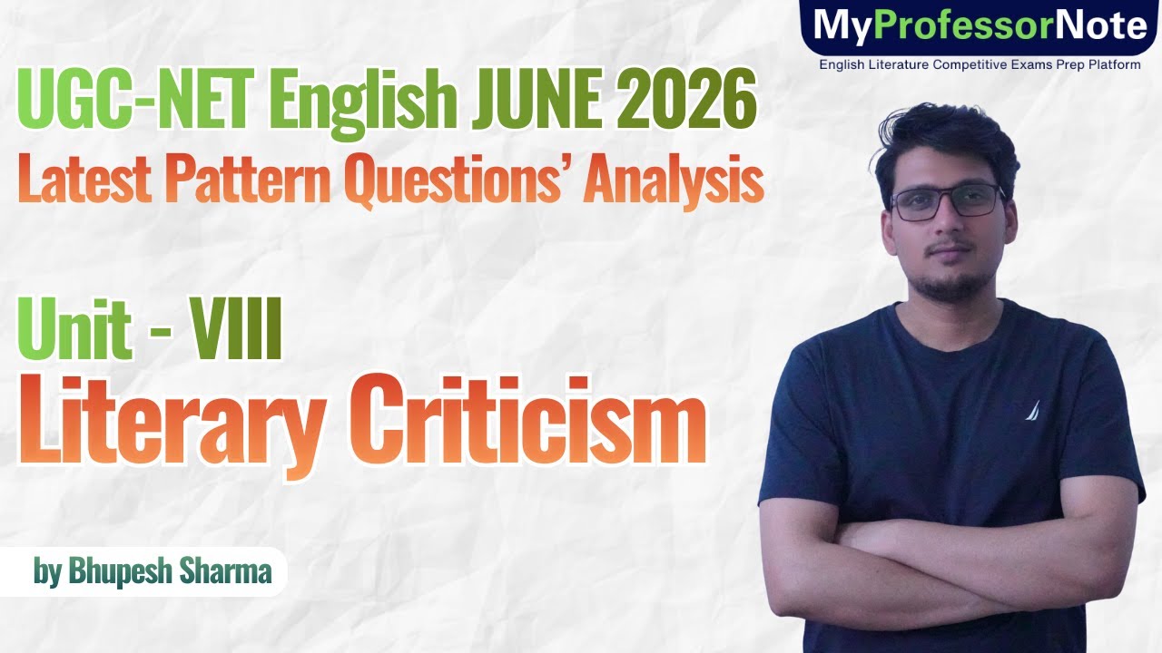 UGC NET English December 2025 PYQs Analysis - Literary Criticism PYQs | UGC NET  Latest Pattern 