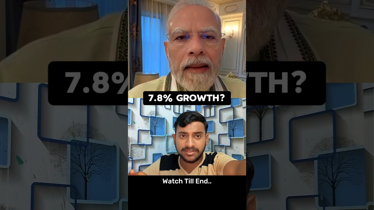7.8% Growth vs Ground Reality 🥺 #shorts #india #gdp #growth