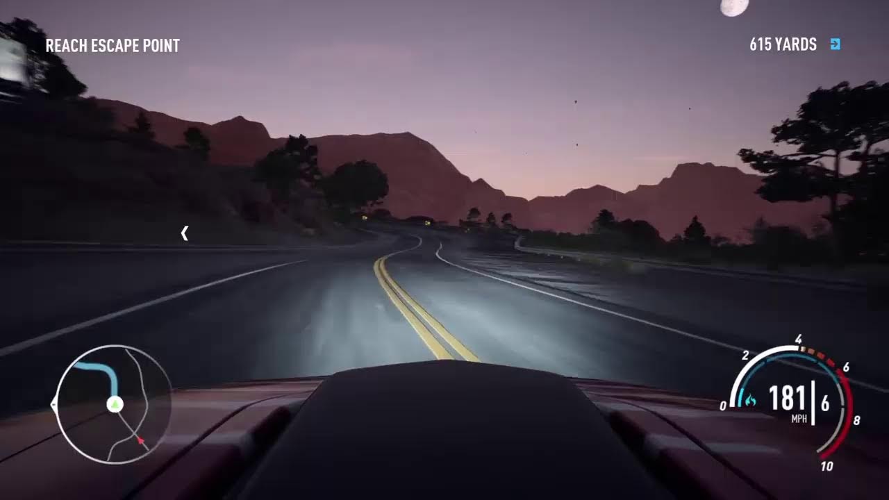 Driving around in need for speed payback